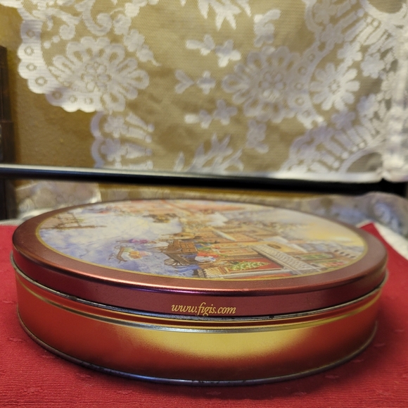 Vtg 2010 Nicky Boehmel Applejack Art Partners Figis Candy Christmas Cookie Tin - Picture 8 of 10